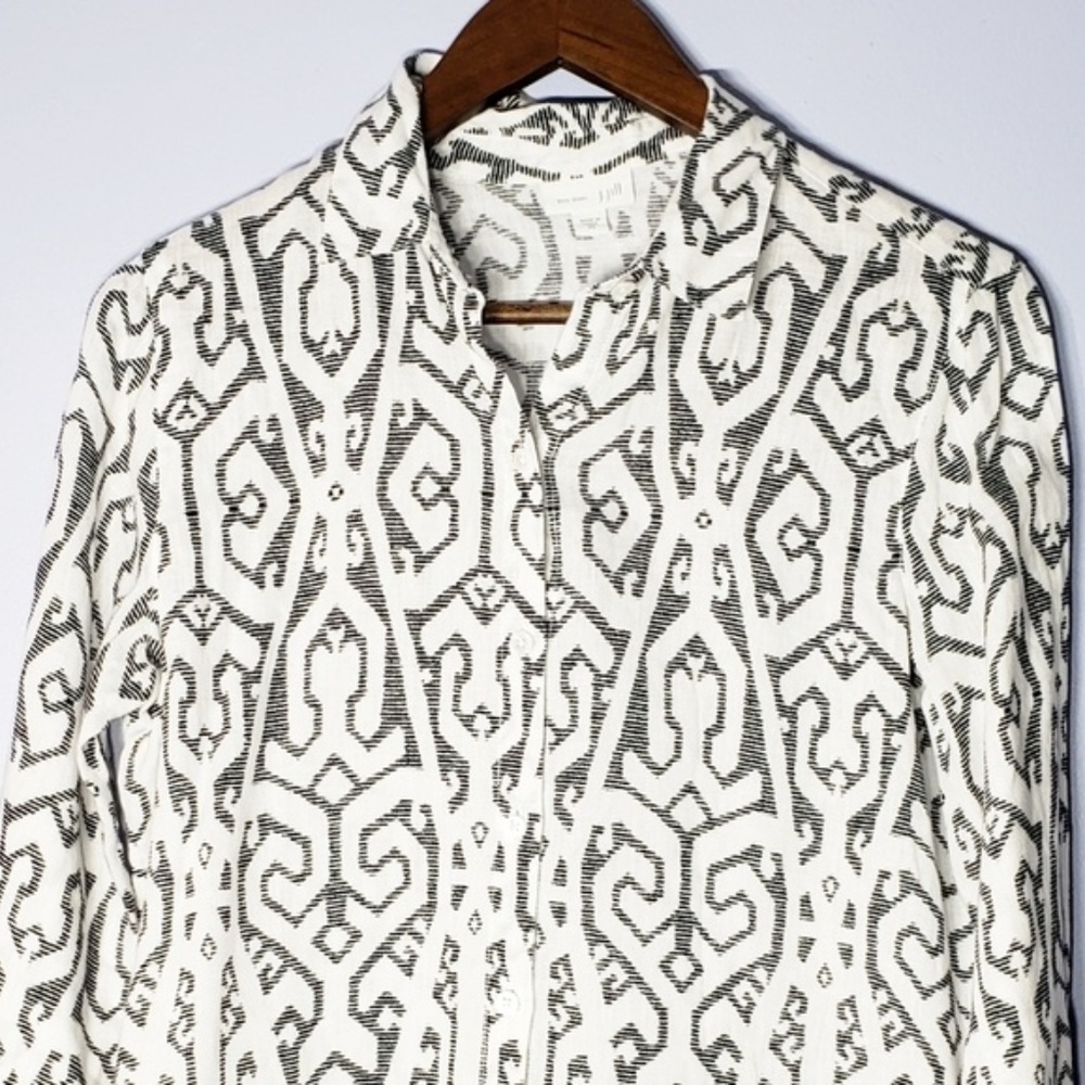 J. Jill Linen Blouse Button Down